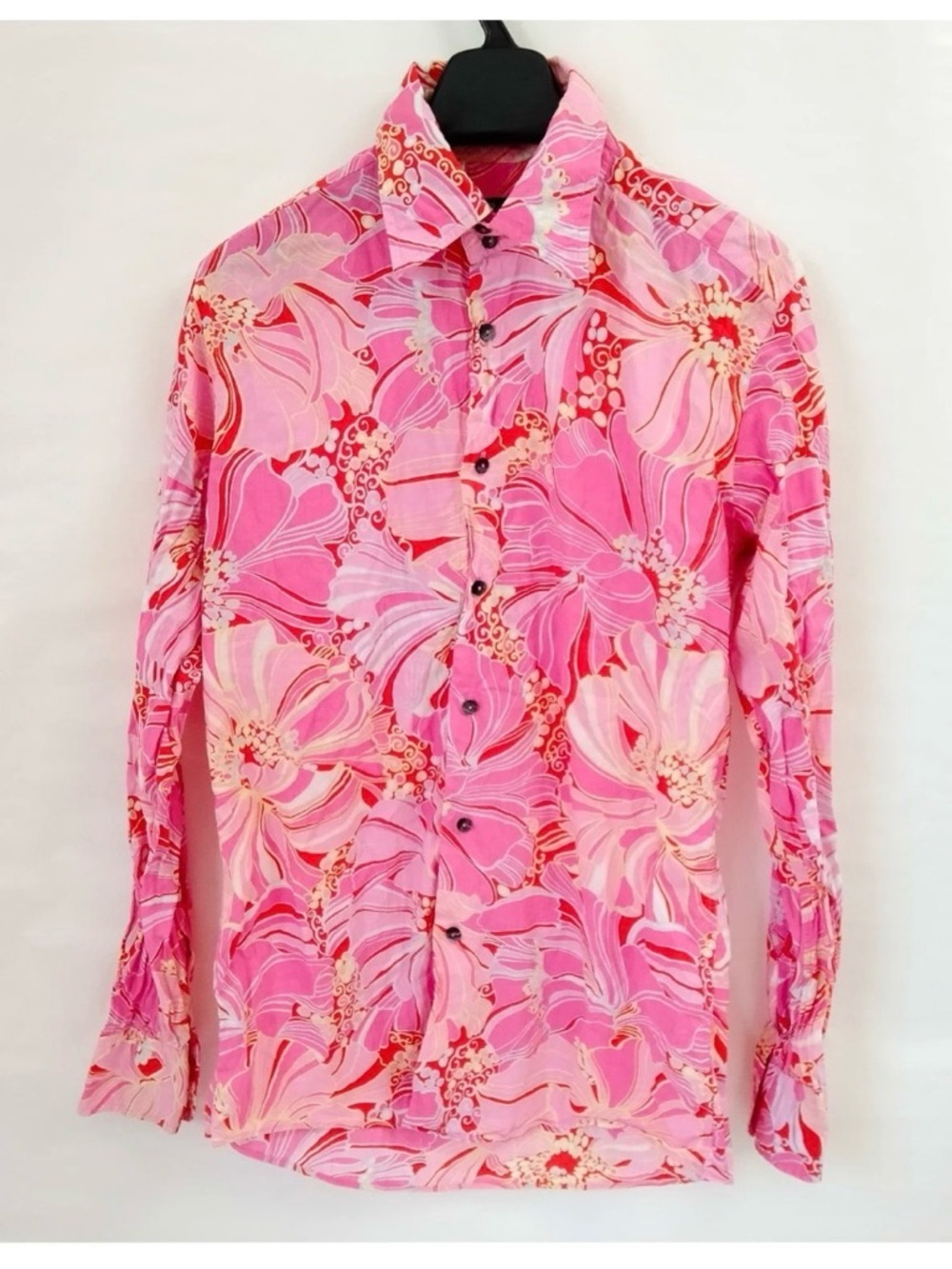 Dolce and Gabbana Button Down in Pink and Orange
